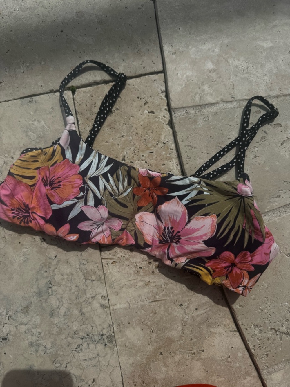 Billabong Floral Tropical Bikini Top - Reversible